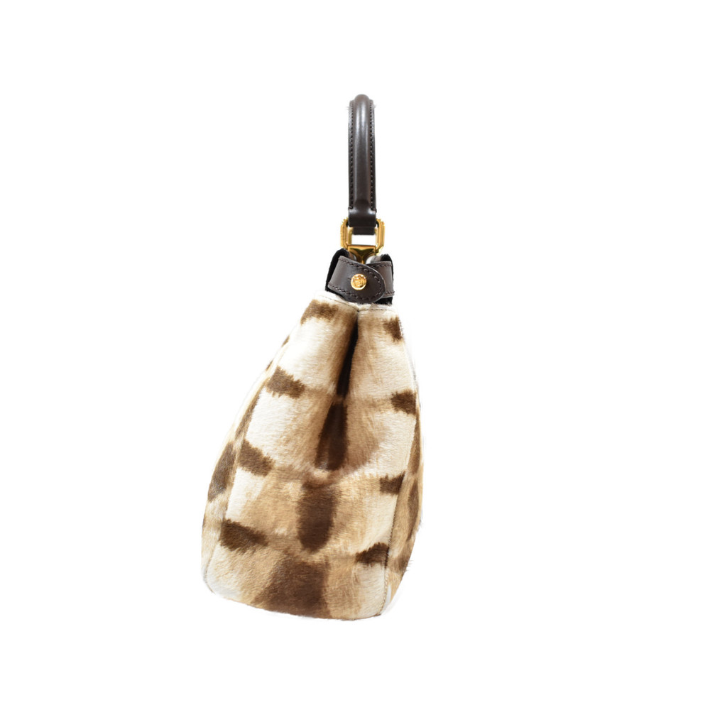Fendi Peekaboo Haraco Python Leather Beige Brown - image 2